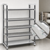 Thumbnail image #3 for Cambro Camshelving Elements XTRA 5-Tier Stationary Starter Polymer Shelving Unit, 18 x 60 x 84 Inches, Speckled Gray