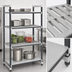 Thumbnail image #3 for Cambro Camshelving Elements XTRA Stationary Starter Unit, 18W x 60L x 64H, 4-Shelf Vented and Solid Polymer Shelving Unit, Speckled Gray