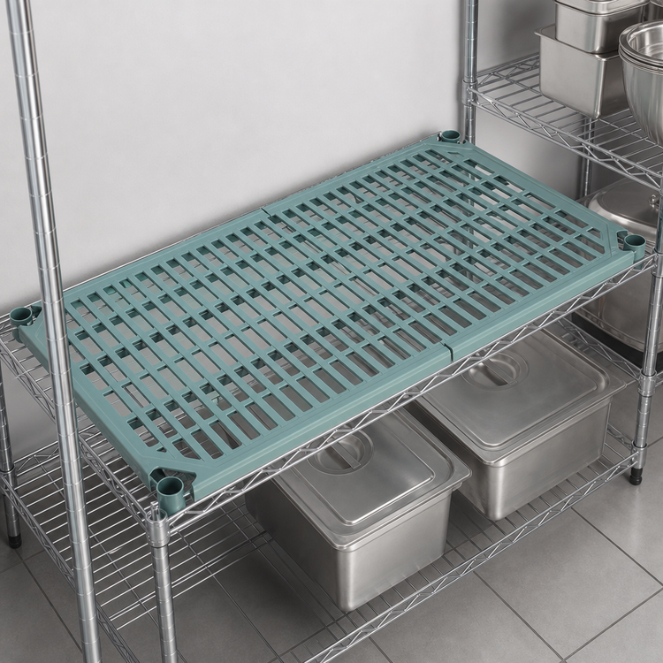 Product image #3 for Quantum 48 x 18 Inch Polymer Shelf Mat for Wire Shelves