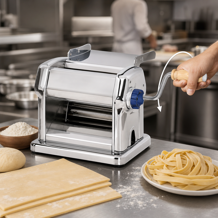 Product image #3 for Trento Manual Stainless Steel Pasta Sheeter with 8.25-Inch Roller Length