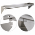 Thumbnail image #3 for Eagle Group 48-Inch Wall-Mounted Tab-Lock Shelf, 10-Inch Deep, Type 430 Stainless Steel