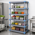 Thumbnail image #3 for Quantum Millenia 5-Shelf Polymer Shelving Unit, 72 x 18 x 50 Inches