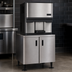 Thumbnail image #3 for Hoshizaki 30-Inch Stainless Steel Equipment Stand with Locking Cabinet Doors for DM-200B Icemaker/Dispenser