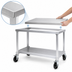 Thumbnail image #3 for New Age 36-Inch Mobile Equipment Stand with 12-Gauge Aluminum Top and Adjustable Undershelf