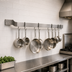 Thumbnail image #3 for Eagle Group 96-Inch Wall-Mount Single-Bar Stainless Steel Pot Rack with 8 Hooks