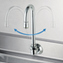 Thumbnail image #3 for T&S Brass Wall-Mounted Dummy Swivel Gooseneck Spout with Stream Regulator Outlet
