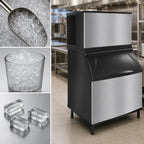 Thumbnail image #3 for Koolaire KYT0300A Half-Dice Cube Ice Machine, Air-Cooled Self-Contained, 330 lb/24 hr, 30 in Wide, ENERGY STAR