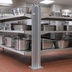 Thumbnail image #3 for Back-To-Back Aluminum Floor-To-Ceiling Cantilever Shelving Upright, 84 Inch