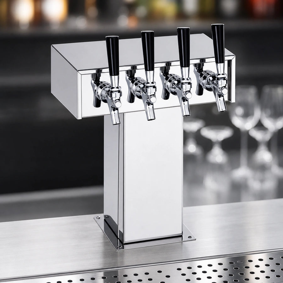 4-Faucet Tee Tower