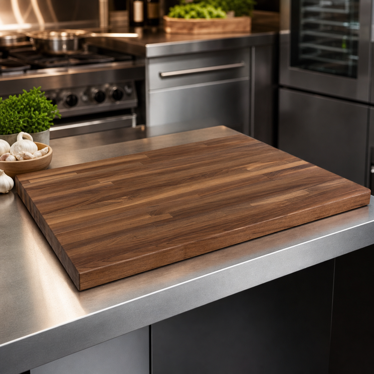 Product image #3 for Boos Block Blended Edge Grain American Black Walnut Kitchen Countertop, 48 x 27 x 1-1/2 Inch, Penetrating Oil Finish