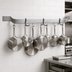 Thumbnail image #3 for Eagle Group 108-Inch Wall-Mount Single-Bar Stainless Steel Pot Rack with 9 Double Hooks