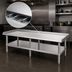 Thumbnail image #3 for 84-Inch Wide x 30-Inch Deep Stainless Steel Equipment Stand with Adjustable Undershelf