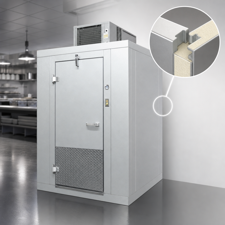 Product image #3 for Arctic Industries Indoor Walk-In Freezer with Floor, Remote Refrigeration, 6 ft x 12 ft, -10°F Holding