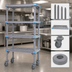 Thumbnail image #3 for Quantum Millenia 5-Shelf Mobile Polymer Shelving Starter Unit, 42 x 18 x 86 Inches