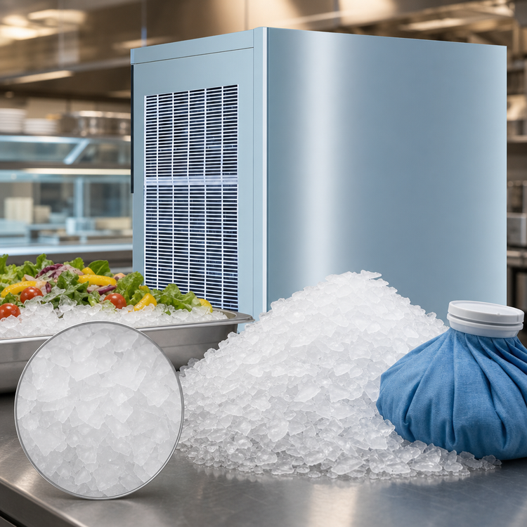 Product image #3 for Manitowoc RFF-1300A Air-Cooled Self-Contained Flake Ice Machine, 1,264 lb/Day
