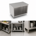 Thumbnail image #3 for John Boos Open Front Cabinet Base Work Table with 16-Gauge Stainless Steel Top, 36W x 24D