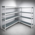 Thumbnail image #3 for Fermod Fermostock 4-Tier Corner Expansion Kit for Polymer Shelving, 68W x 22D x 66H