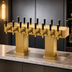 Thumbnail image #3 for Perlick Extra-High Back-to-Back Bridge Tee Countertop Glycol-Cooled Draft Beer Tower, Brass Finish, 24 Faucets