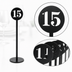 Thumbnail image #3 for American Metalcraft Laser-Cut Stainless Steel Number Stand Set, Black, Numbers 11-20