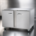 Thumbnail image #3 for Traulsen Dealer's Choice 48-Inch Two-Section Compact Undercounter Freezer with Solid Doors, Left/Left Hinging, Stainless Steel Back