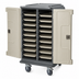 Thumbnail image #4 for Cambro Tall Profile 16-Tray 2-Compartment Meal Delivery Cart for 15 x 20-Inch Trays