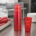 Thumbnail image #4 for Carlisle Stackable 16 oz Ruby SAN Plastic Tumbler, Shrink-Wrapped 6-Pack