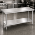 Thumbnail image #3 for Advance Tabco VSS-309 108-Inch x 30-Inch Stainless Steel Work Table with Undershelf