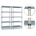 Thumbnail image #3 for MetroMax Q 42 in. W x 24 in. D x 74 in. H 5-Shelf Add-On Louvered Polymer/Wire Shelving Unit