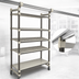 Thumbnail image #3 for Cambro Camshelving Elements XTRA 5-Tier High Density Top Rail Overhead Track Mobile Starter Shelving Unit, 21 x 42 x 80 Inches