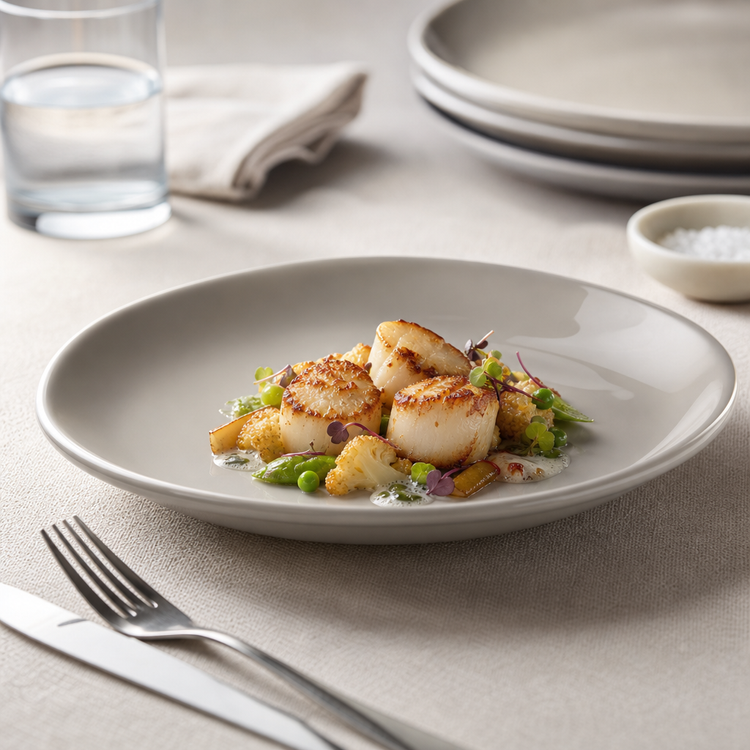 Product image #4 for American Metalcraft Crave Collection 9-Inch Shadow Round Melamine Coupe Plate