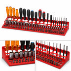 Thumbnail image #3 for Quantum TR-96 96-Item Red Tool Rack, 24-1/8 x 6 x 2-3/4 Inches Case of 12