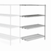 Thumbnail image #3 for Metro Super Erecta Brite Wire Add-On Shelving Unit, 24W x 18D x 63H, 4 Shelves