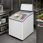 Thumbnail image #4 for Excellence Commercial Products MB-2HCD Dual-Temperature Chest Refrigerator/Freezer, 4.8 Cu. Ft., 23-Inch W, Sliding Glass Doors
