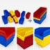 Thumbnail image #3 for Quantum Economy Nesting Shelf Bin, 6-5/8 x 11-5/8 x 6 Inches, Polypropylene