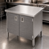 Thumbnail image #3 for John Boos 48 x 30-Inch Enclosed Base Work Table with Hinged Doors and Stainless Steel Flat Top