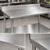 Thumbnail image #3 for Eagle Group Deluxe Series 16 Gauge 300 Series Stainless Steel Work Table with 4-1/2 Inch Backsplash and Adjustable Undershelf, 60 x 36 Inches
