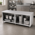Thumbnail image #3 for John Boos 108-Inch Open Front Cabinet Base Work Table with 16-Gauge Stainless Steel Flat Top