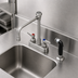 Thumbnail image #3 for T&S Brass B-1177 4-Inch Centers Deck Mount Workboard Faucet with Rigid Vacuum Breaker Nozzle and Side Spray