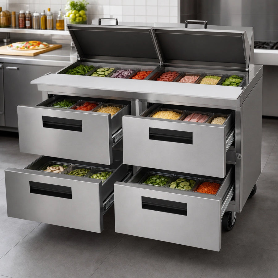 Four-Drawer Mega Top Layout