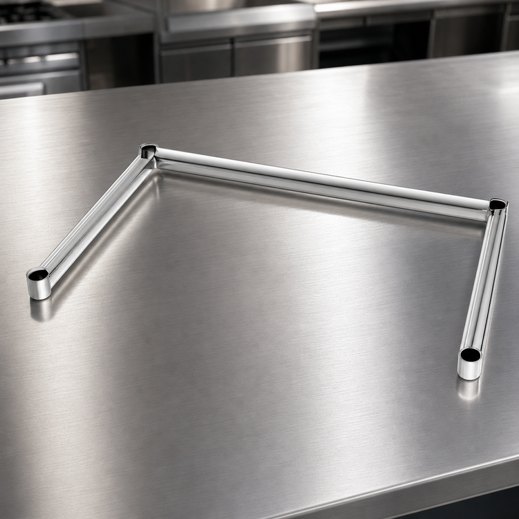 Product image #3 for 3-Sided Chrome-Plated Channel Frame, 72 x 24 Inches