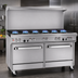 Thumbnail image #3 for Southbend Ultimate 60-Inch Gas Restaurant Range with 6 Open Burners, 24-Inch Griddle/Broiler and 2 Convection Ovens