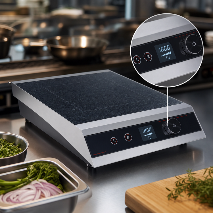 Product image #3 for Hatco Rapide Cuisine® Countertop Single Burner Induction Cooktop, 120V, 1800W