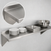 Thumbnail image #3 for John Boos Stallion 60-Inch Wall-Mounted Stainless Steel Shelf with Safety Edge, 16-Inch Deep