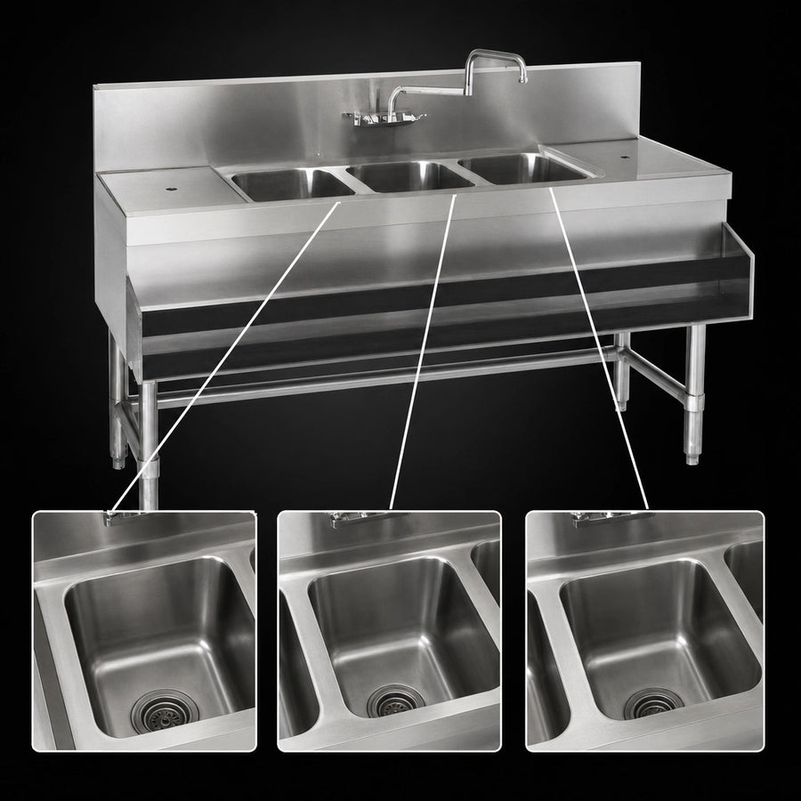 Three-Compartment Sink Bowls