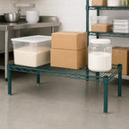 Thumbnail image #3 for Quantum 244814PP 48 x 24 x 14 Inch Green Epoxy Antimicrobial Platform Dunnage Rack, 600-800 lb. Capacity