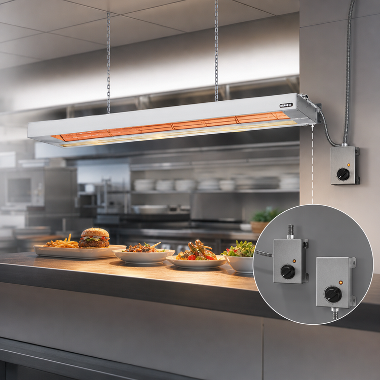 Product image #3 for Nemco 36-Inch Single Remote-Controlled Infrared Strip Heater with Indicator Light, 208V