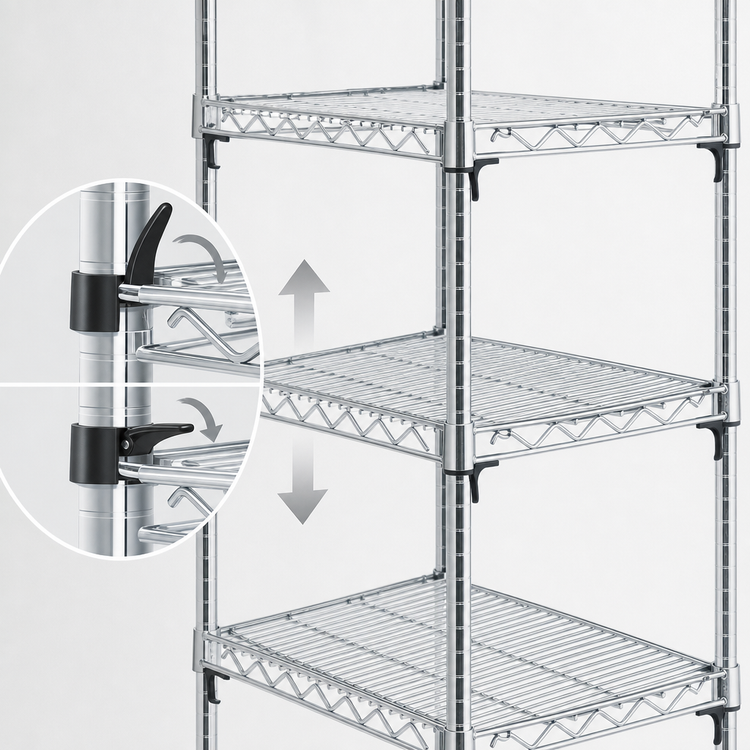 Product image #3 for Metro Super Adjustable Super Erecta 60" x 18" Stainless Steel Wire Shelf