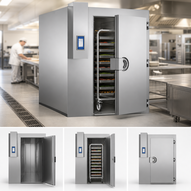 Product image #3 for MultiFresh MF 350.2 2T Pass-Thru Roll-In Blast Chiller and Shock Freezer with Remote Condensing Unit
