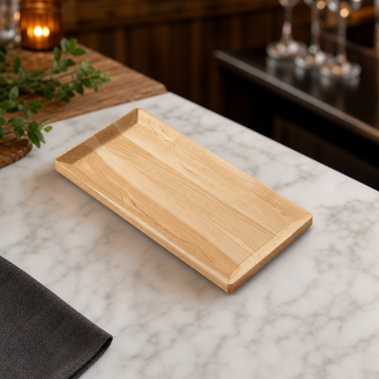 Product image #3 for American Metalcraft Lyselle Collection Rectangular Maple Wood Serving Board