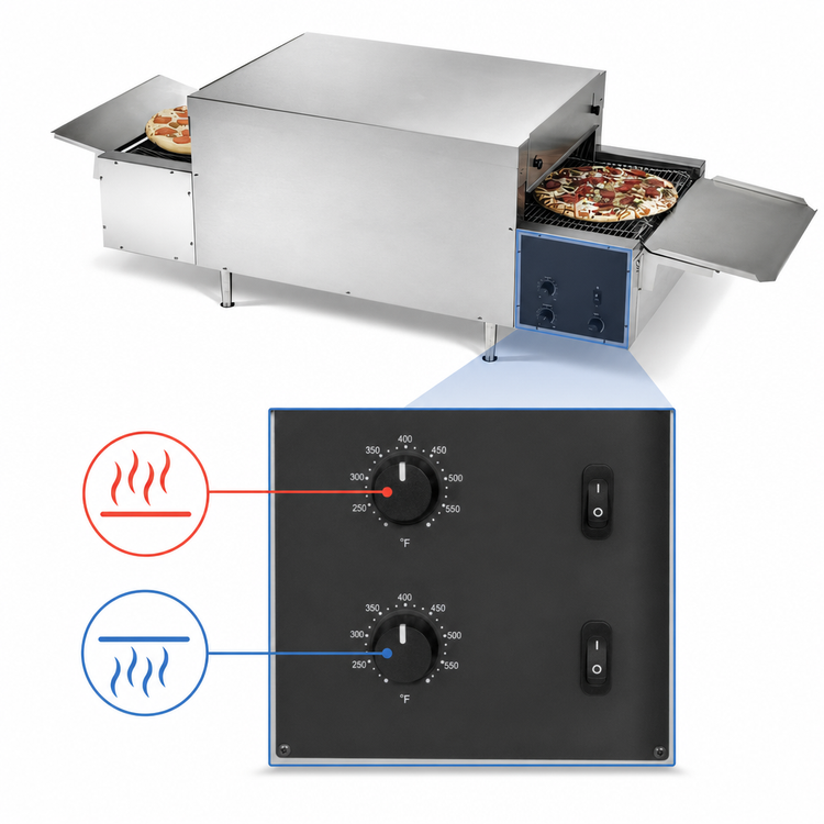 Product image #3 for Vollrath PO4-24018L-R 68-Inch Countertop Single Deck Conveyor Pizza Oven